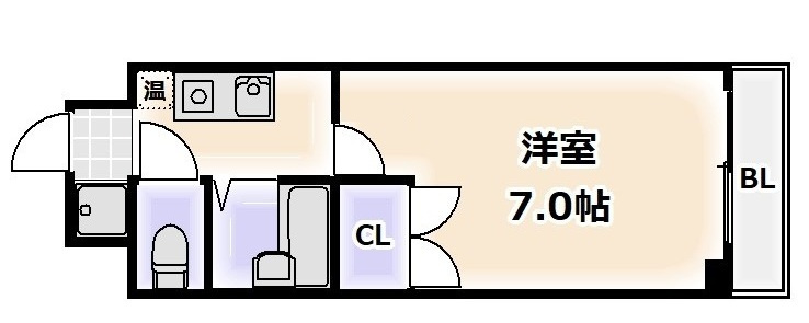 コスモコート大南の間取り