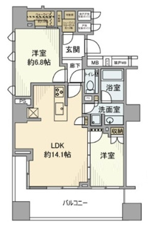 【間取り】 | ザ・パークハウス大森タワー | 間取りです。
