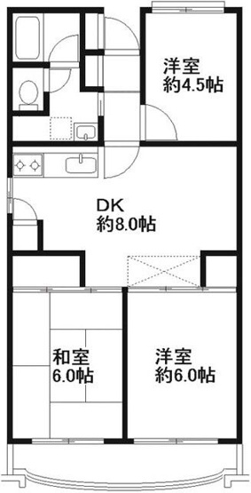 【間取り】 | ブランハイツ長津田(ブランハイツナガツタ)