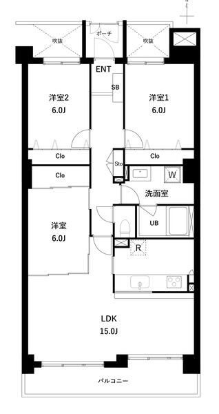 コートハウス千歳船橋の間取り