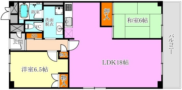 ガーデンハイツ須磨Ｄ棟の間取り