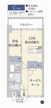 ATKレジデンスなにわ橋の間取り