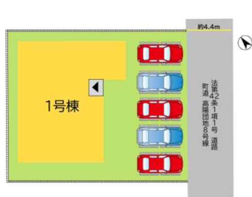 遠賀郡岡垣町南高陽の新築一戸建の区画図