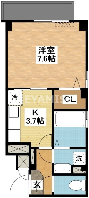 エスペランサ本原の間取り