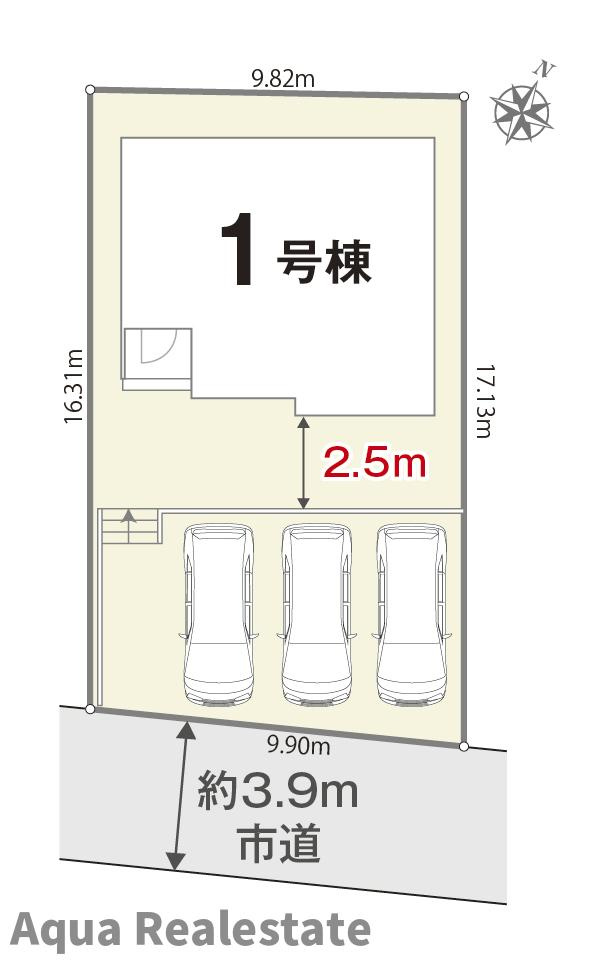 リナージュ鳴門市撫養町斎田　01期の区画図