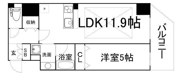 【間取り】 | プレサンス阿波座ステーションフロント