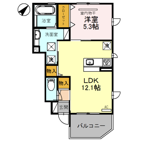 サン・コートSの間取り