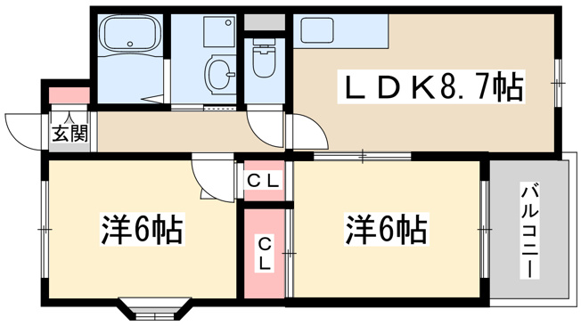 【間取り】 | ハイツクローバー