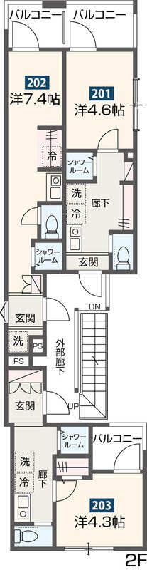 MELDIA東向島Ⅱの間取り