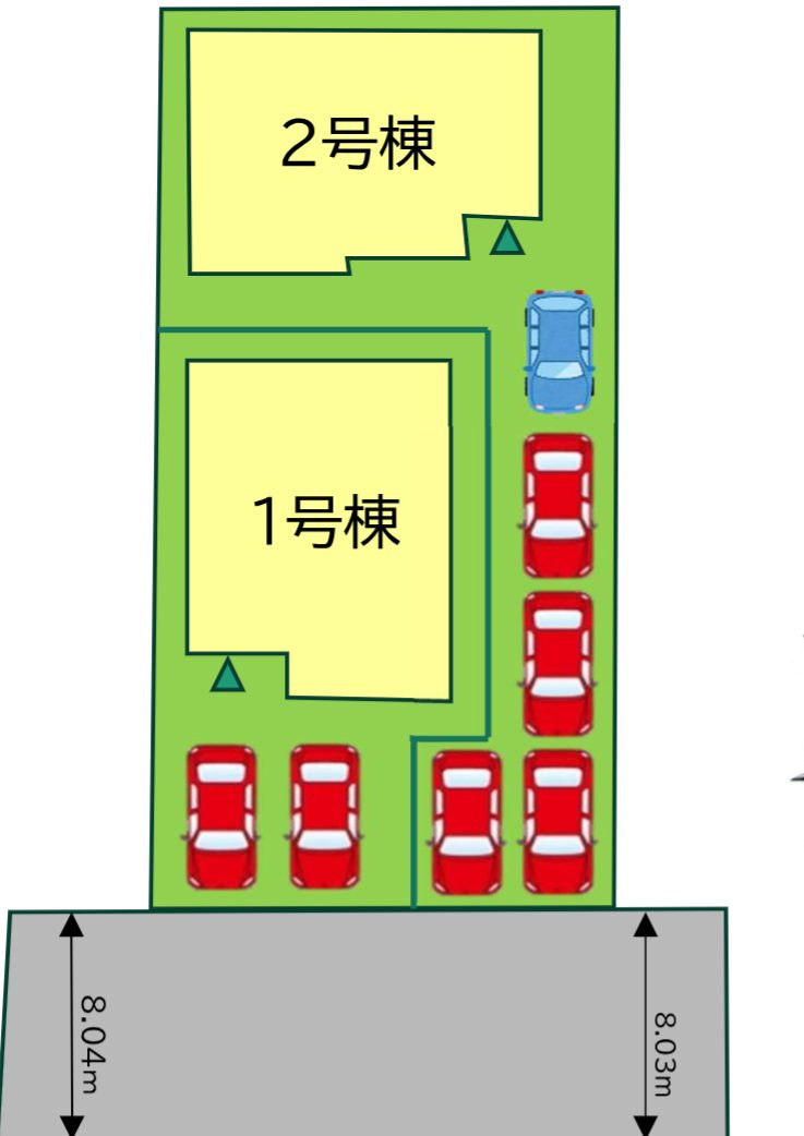 北九州市八幡西区穴生１丁目の新築一戸建の区画図