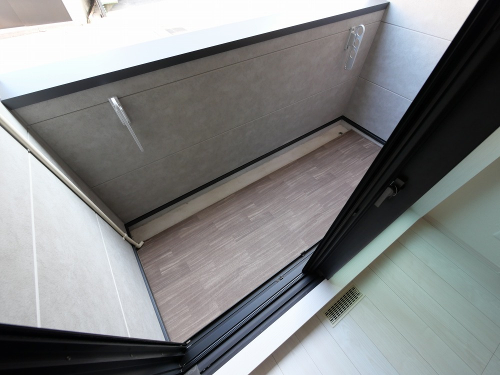ハーモニーテラス田島のバルコニー