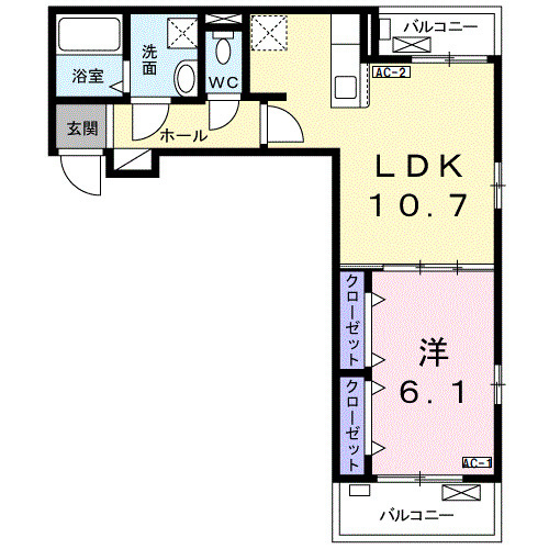 コンフォータブリー　蔦ヶ島の間取り
