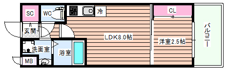 【間取り】 | セレニテ新大阪ミラク弐番館
