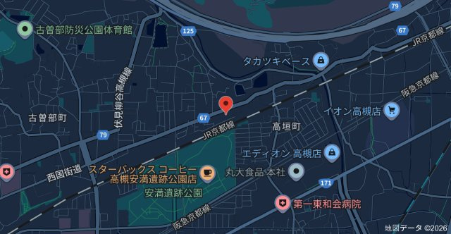 ルミエール安満の地図