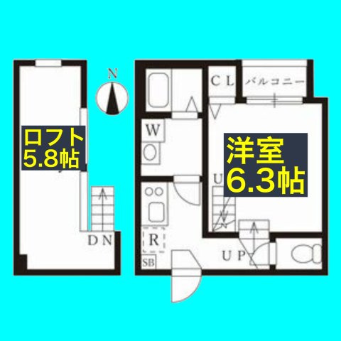ハーモニーテラス愛知町Ⅲの間取り