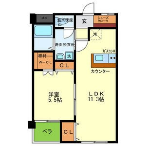 サンハイツ（杭瀬北新町1丁目）の間取り