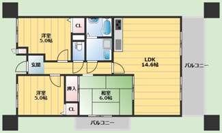 【間取り】 | ニチゴマンション2