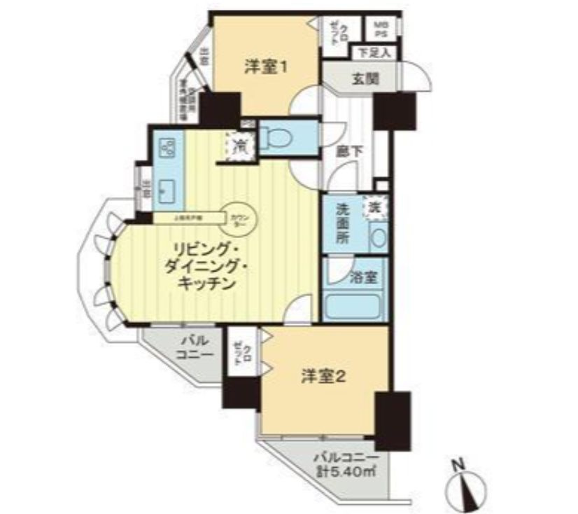 ライオンズマンション小石川シティの間取り