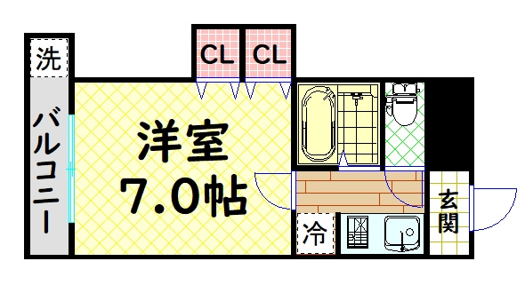 【間取り】 | ロイヤル蔵前