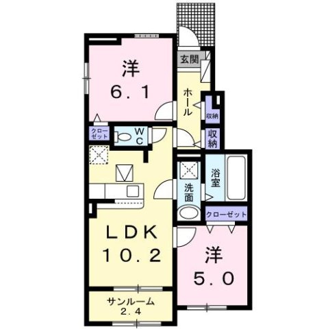 【間取り】 | プチ　ヴィラージュ