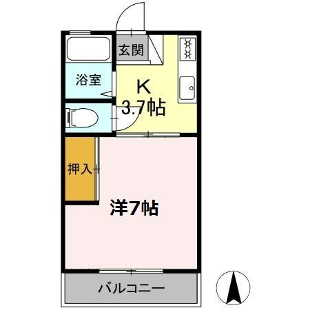 【間取り】 | コーポ遠藤