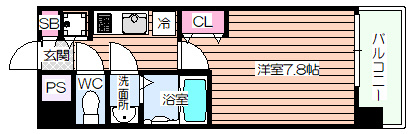 【間取り】 | ルミエール野田阪神