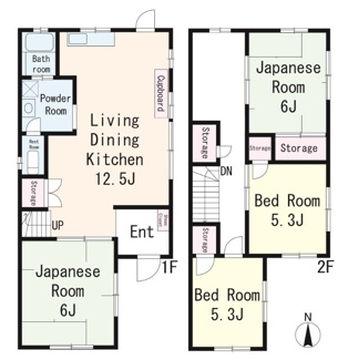 【間取り】 | 栄町１丁目貸家