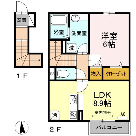 堀口ハイムの間取り