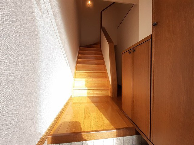 リバティさつきＢの玄関