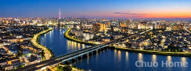 シティタワー金町タワー棟の展望|夜の眺望