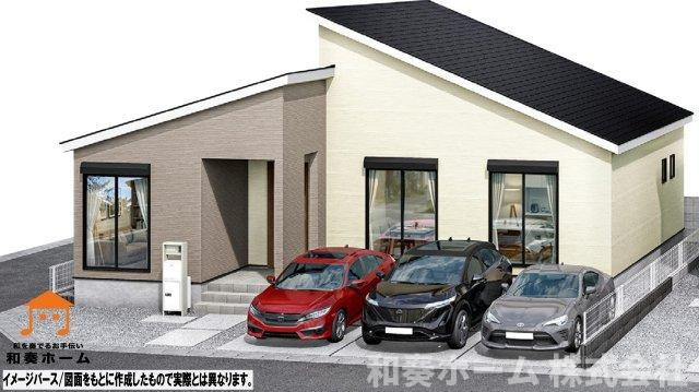リナージュ ネクスジー 徳島市雑賀町01期の外観パース|イメージパース/図面をもとに作成したもので実際とは異なります。