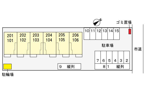 ヴィラＭ＆Ｓの区画図