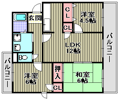 サンセリテ中町の間取り