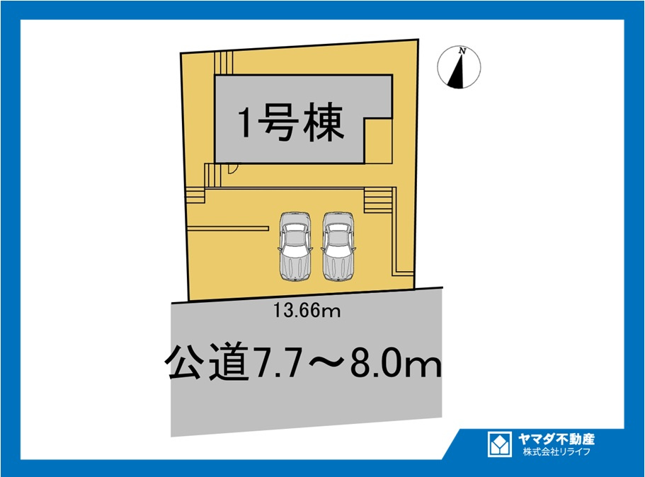 リーブルガーデン　犬山市羽黒　全1区画分譲の区画図|■区画図
■YAMADA電機の　ヤマダ不動産　株式会社リライフ　
いつでもお問合わせ下さい。