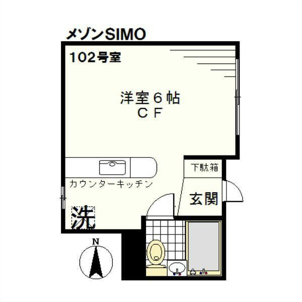メゾンＳＩＭＯの間取り
