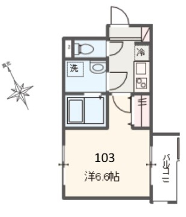 MELDIA中河原の間取り