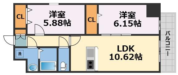 アートレジデンス梅田北Ⅱの間取り
