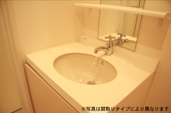 ウィルテラスなんば南の洗面所