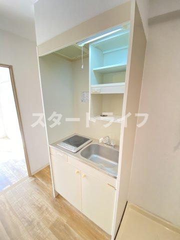 大阪市東淀川区東中島１丁目の賃貸マンションのキッチン