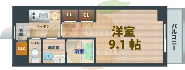 【間取り】 | REGALIZ新高円寺 | 1Kのお部屋です。