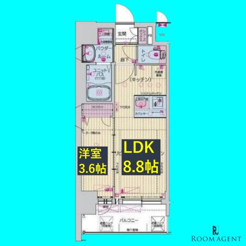 プレサンス千種駅前レイズの間取り