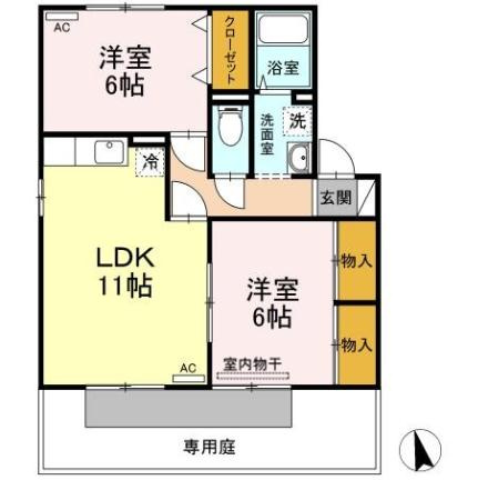 【間取り】 | ミキカメディアマンション　A棟