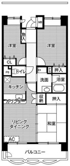 【間取り】 | ビレッジハウス潮見タワー１号棟