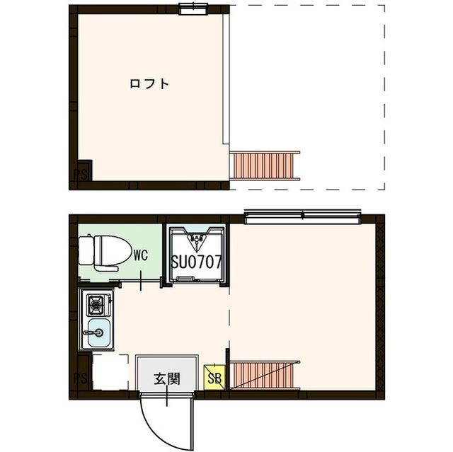 ハーモニーテラス東品川 の間取り|間取りです。