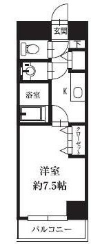 ＨＦ銀座レジデンスＥＡＳＴⅡの間取り|間取りです。