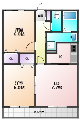 メゾンToumaの間取り