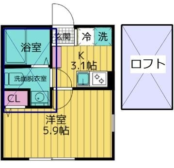 ベル・セゾン生田の間取り