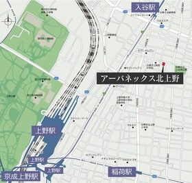 アーバネックス北上野の地図