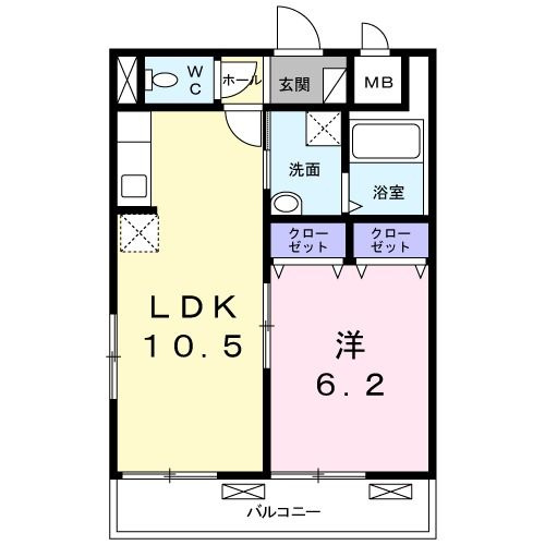 クレールの間取り