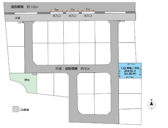 東福町　新築戸建　4LDK＋Sの区画図